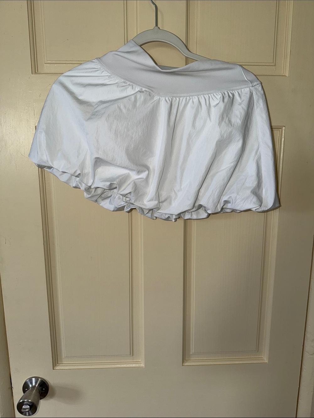 Offline by Aerie White Bubble-Hem Mini Skirt